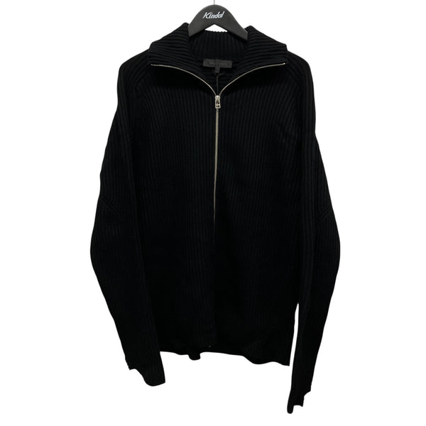omar afridi ドライバーズニット 25aw ダークグレー サイズ46 Omar Afridi(オマールアフリディ) 25AWドライバーズニット ブラック