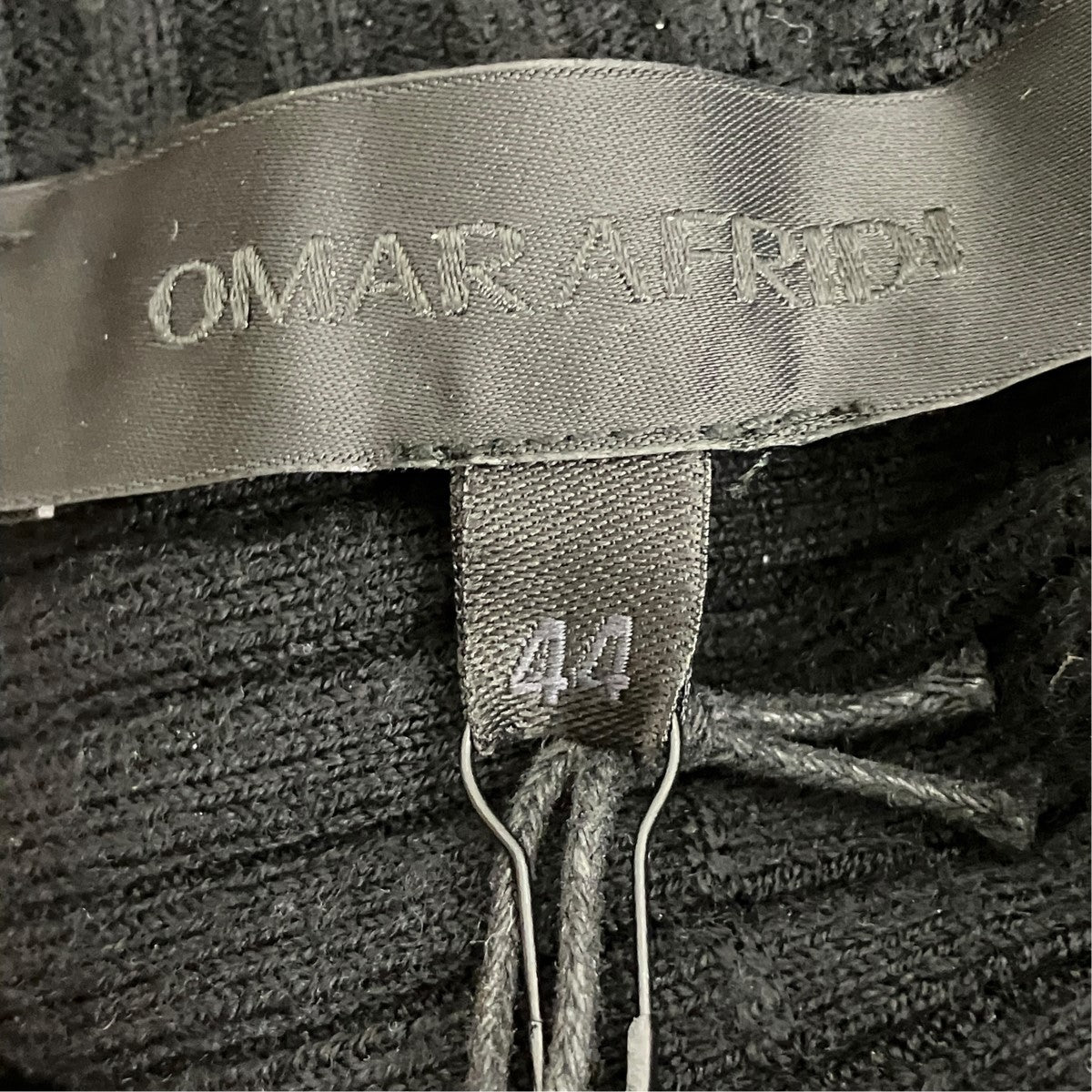 Omar Afridi(オマールアフリディ) 25AWドライバーズニット ブラック