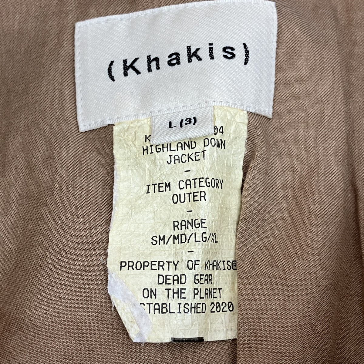 khakis キルティングジャケットKH24300WHS04 古着・中古-5枚目のアイテム画像