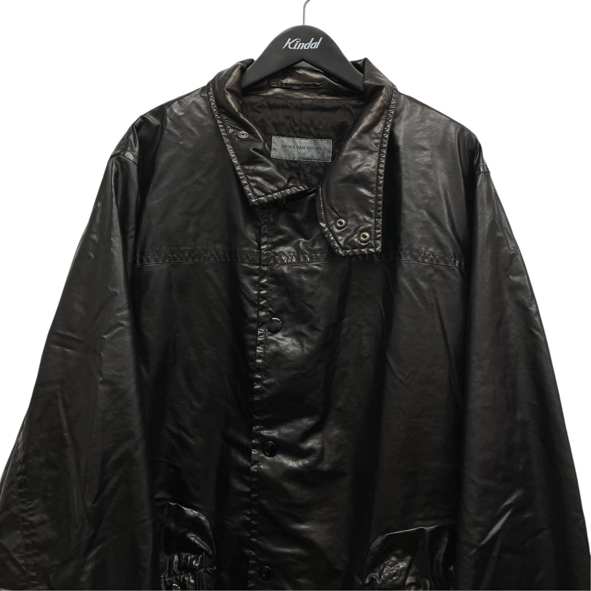 DRIES VAN NOTEN ボンバージャケット M ブラック DRIES VAN NOTEN(ドリスヴァンノッテン) コーティングボンバー
