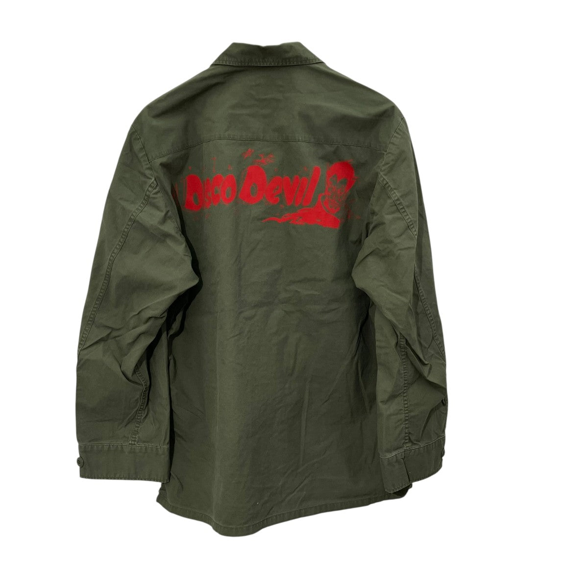 WACKO MARIA バックプリントミリタリーシャツ 古着・中古-2枚目のアイテム画像