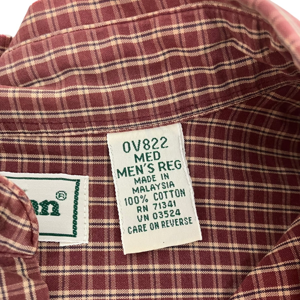 L．L．Bean チェックボタンダウンシャツ 古着・中古-6枚目のアイテム画像