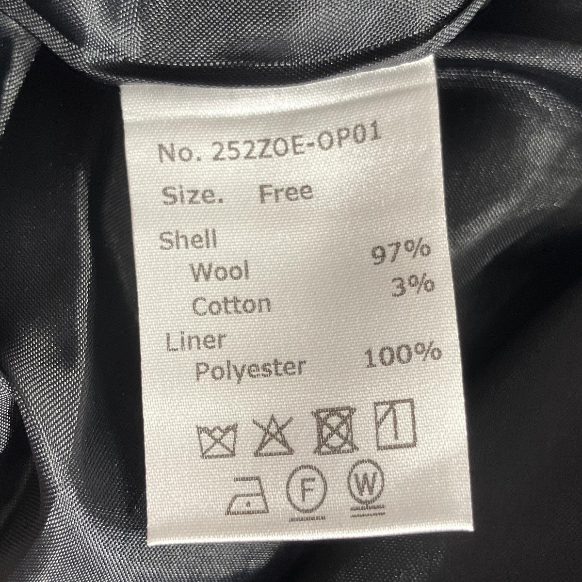 zoe ノースリーブウールミニワンピース252ZOE-OP01 古着・中古-8枚目のアイテム画像