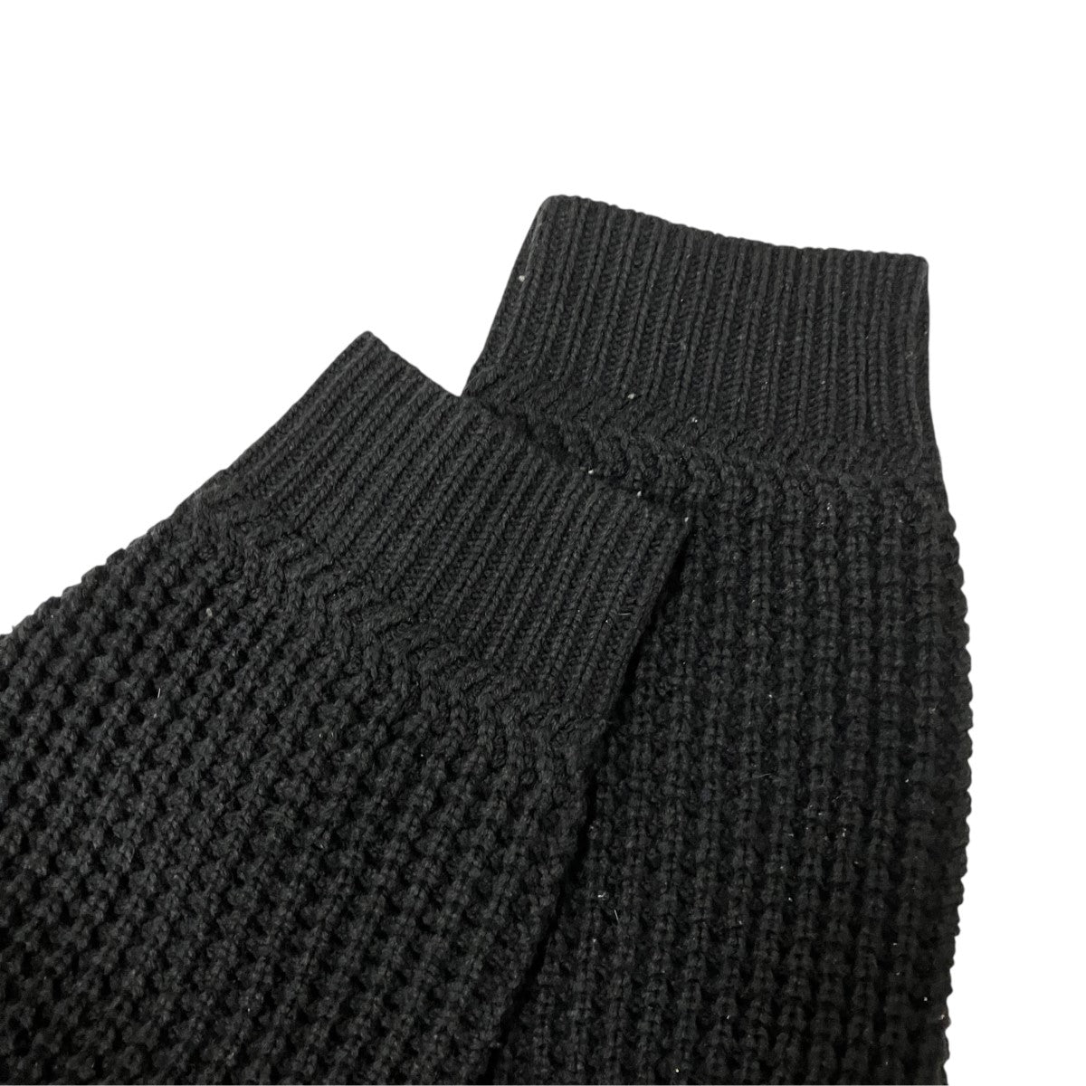 Supreme ブラックワッフル編みニットM Supreme(シュプリーム) 24AWWaffle Small Box Sweaterミニボックスロゴ