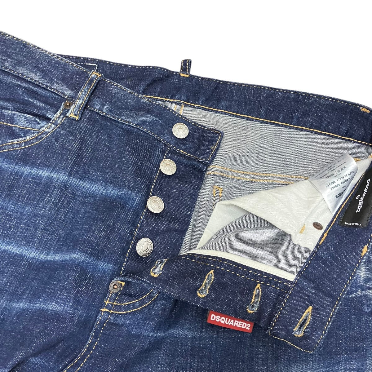 DSQUARED2 汚れ加工ワイドデニムパンツS75LB0698 古着・中古-3枚目のアイテム画像