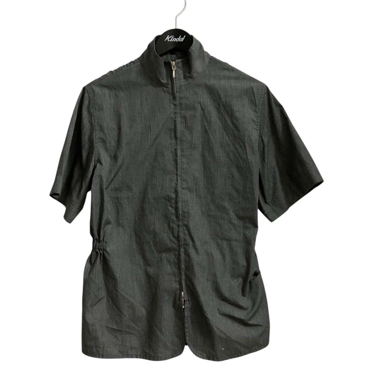 Omar Afridi 24SSELASTICATED SHIRTウエストギャザージップ半袖シャツOA-SS24-SHR-105-02 古着・中古-1枚目のアイテム画像