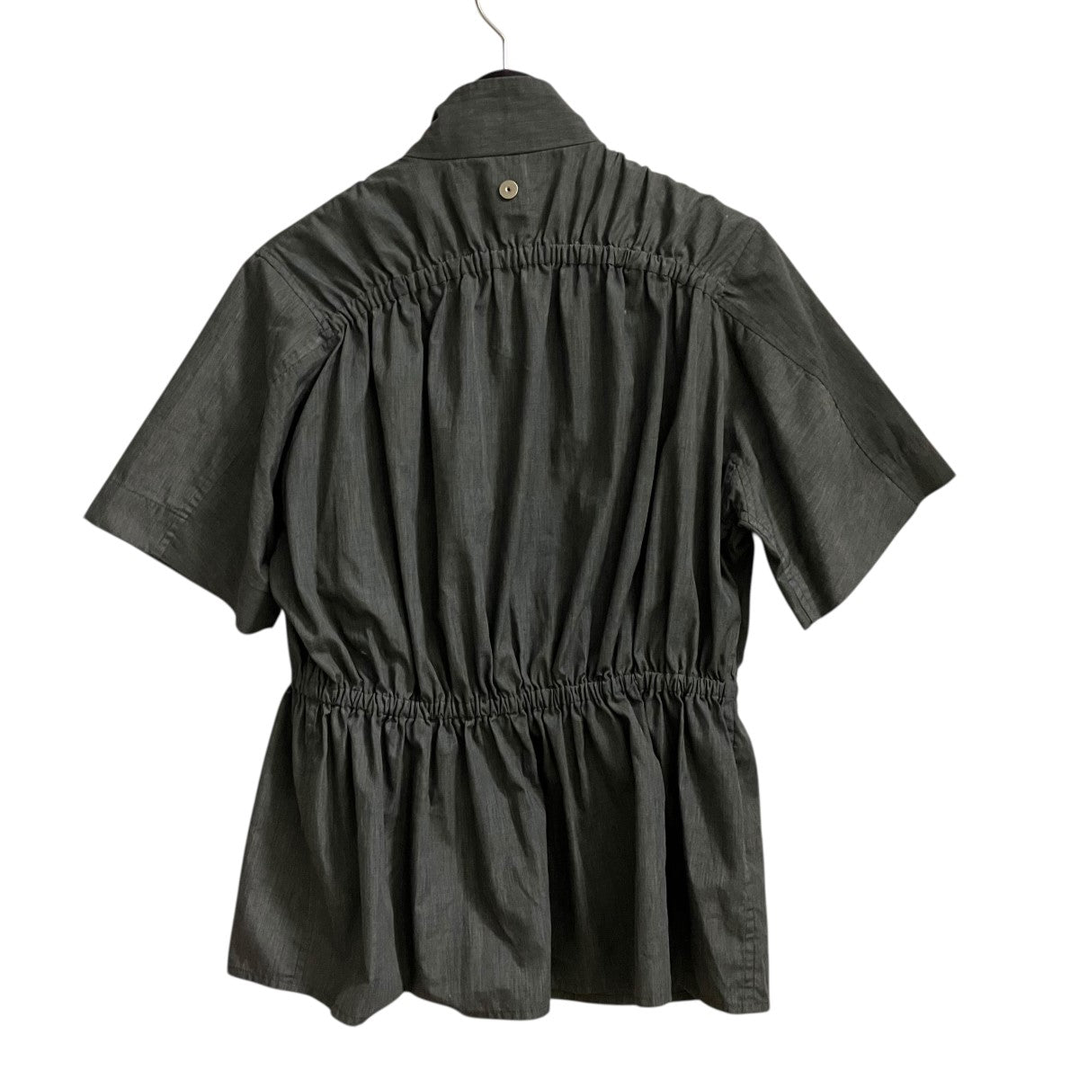 Omar Afridi 24SSELASTICATED SHIRTウエストギャザージップ半袖シャツOA-SS24-SHR-105-02 古着・中古-2枚目のアイテム画像