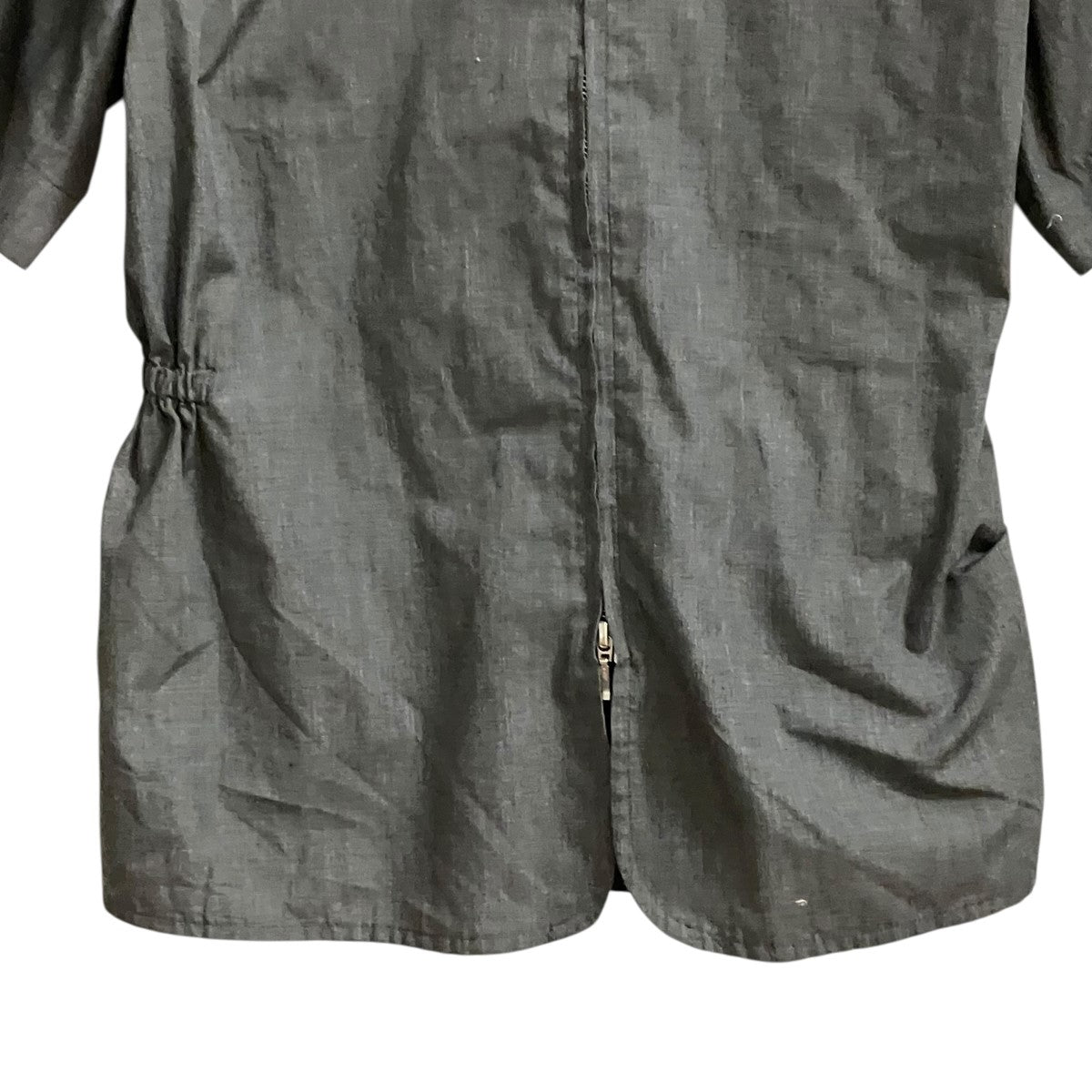 Omar Afridi 24SSELASTICATED SHIRTウエストギャザージップ半袖シャツOA-SS24-SHR-105-02 古着・中古-4枚目のアイテム画像