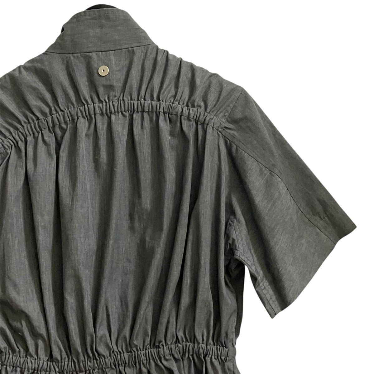 Omar Afridi 24SSELASTICATED SHIRTウエストギャザージップ半袖シャツOA-SS24-SHR-105-02 古着・中古-5枚目のアイテム画像
