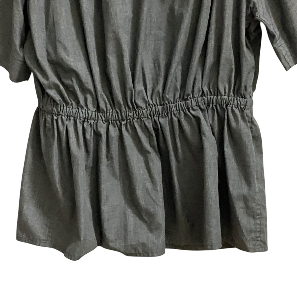 Omar Afridi 24SSELASTICATED SHIRTウエストギャザージップ半袖シャツOA-SS24-SHR-105-02 古着・中古-6枚目のアイテム画像