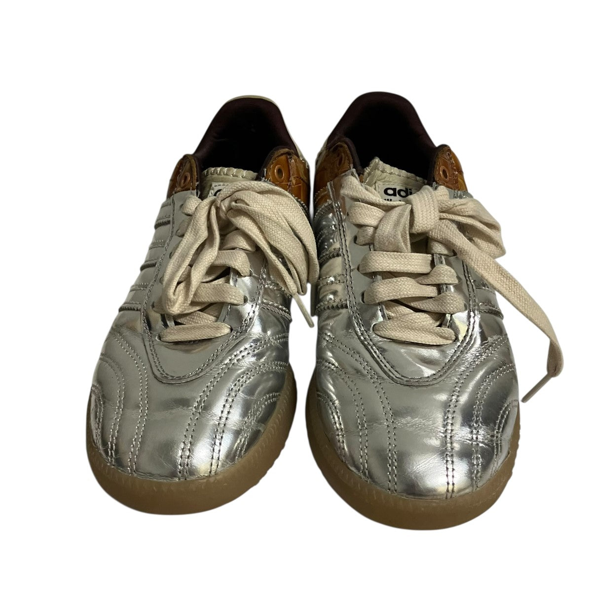 adidas×WALES BONNER MN SAMBA METALLICローカットスニーカーIH5777 古着・中古-2枚目のアイテム画像