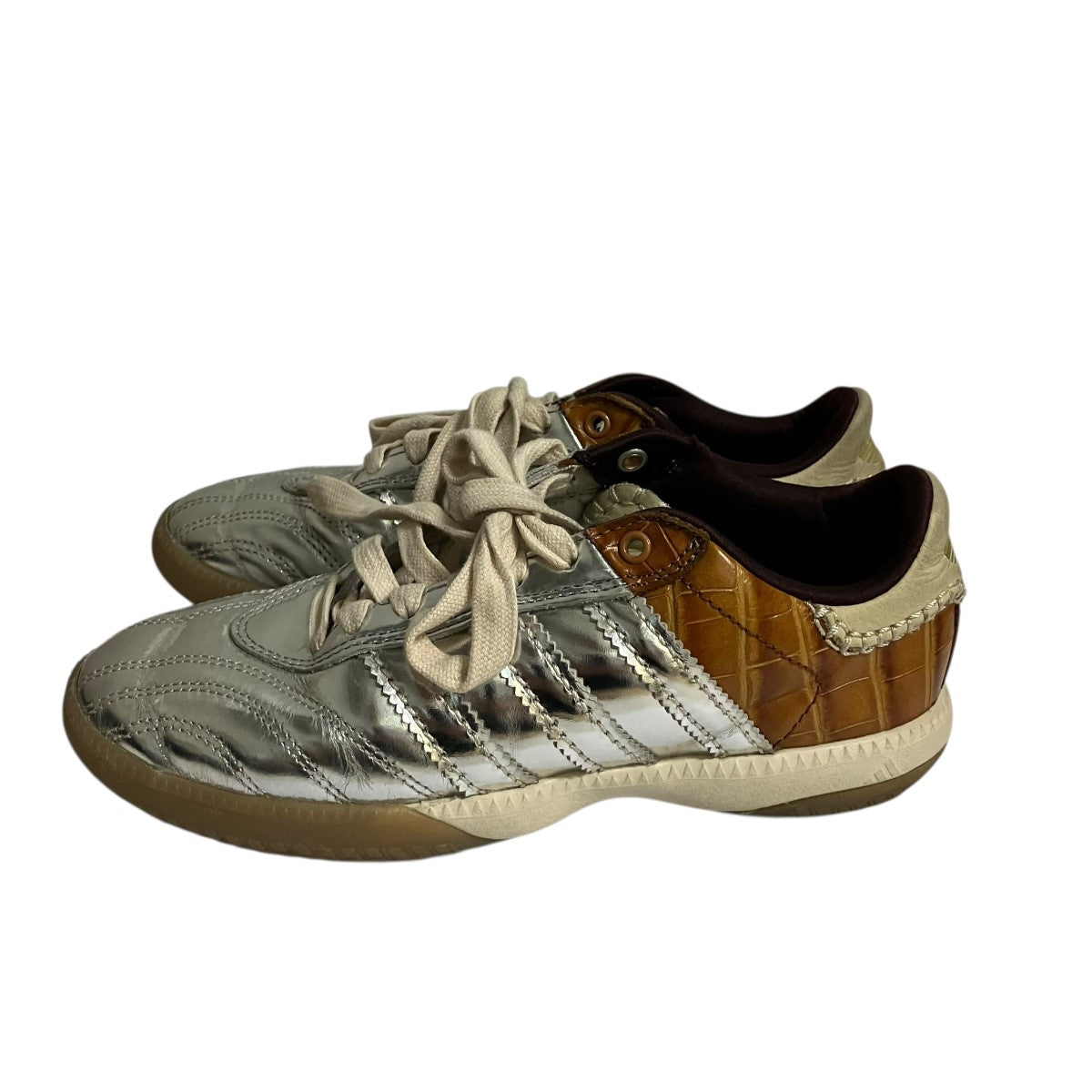 adidas×WALES BONNER MN SAMBA METALLICローカットスニーカーIH5777 古着・中古-3枚目のアイテム画像