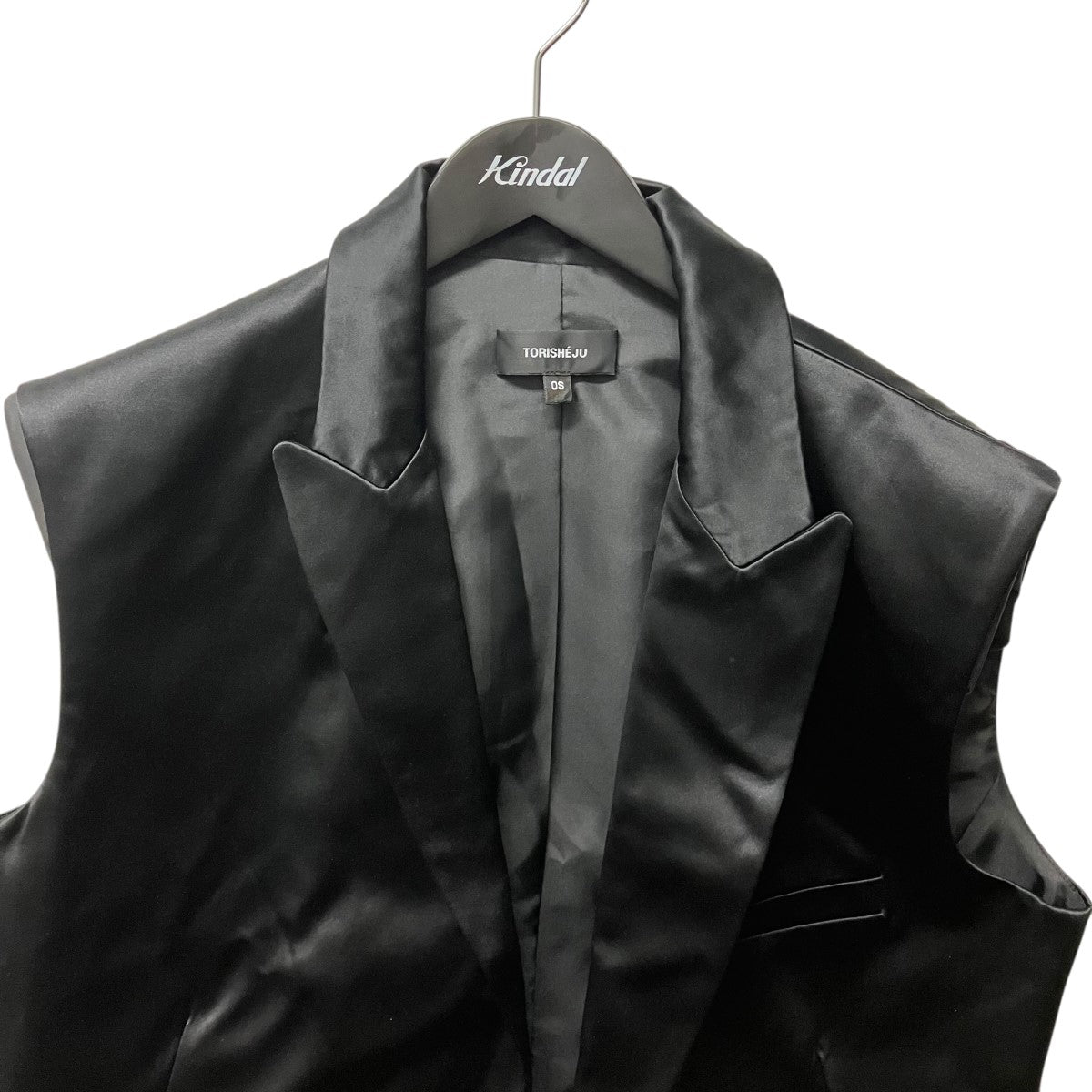 TORISHEJU ジレベストジャケット07J08BBLK 古着・中古-3枚目のアイテム画像
