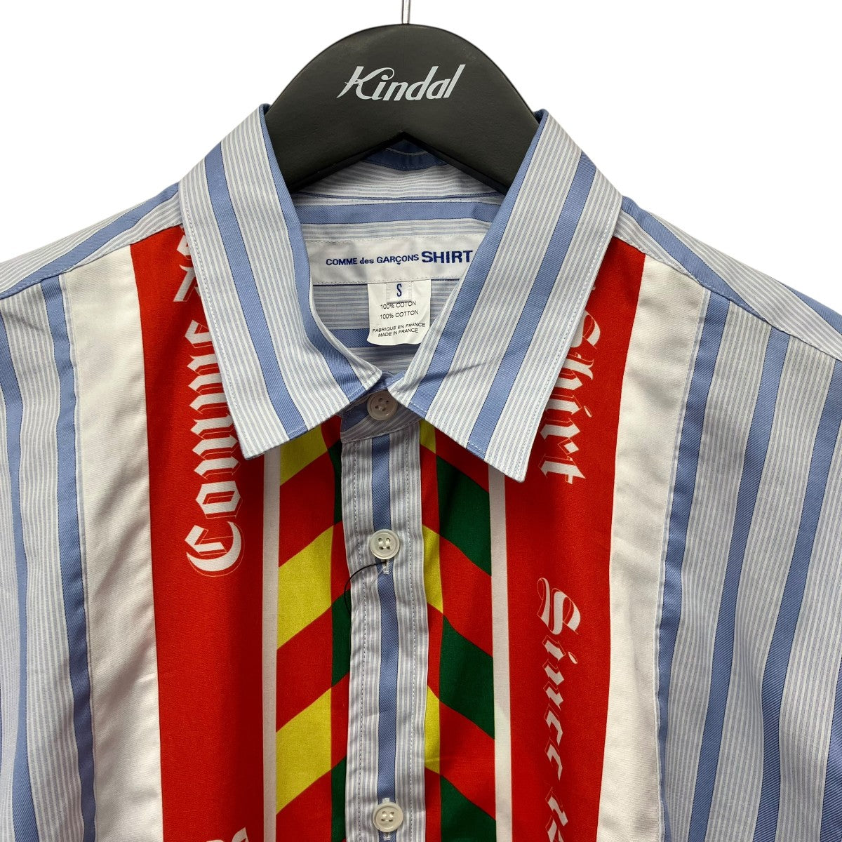 COMME des GARCONS SHIRT 25AWSHIRT WOVEN総柄ストライプシャツFP-B008-W25-1 古着・中古-3枚目のアイテム画像