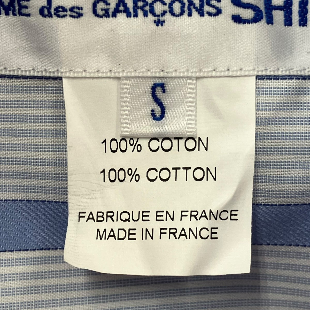 COMME des GARCONS SHIRT 25AWSHIRT WOVEN総柄ストライプシャツFP-B008-W25-1 古着・中古-6枚目のアイテム画像