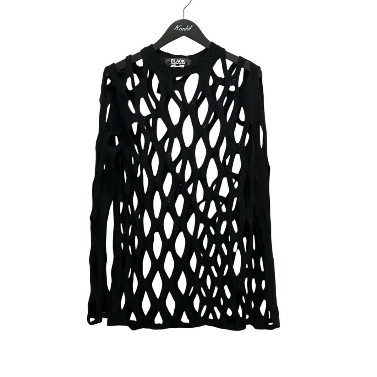 BLACK Comme des Garcons 23AWOpen-Knit Sweaterメッシュニット1M-N005 古着・中古-1枚目のアイテム画像