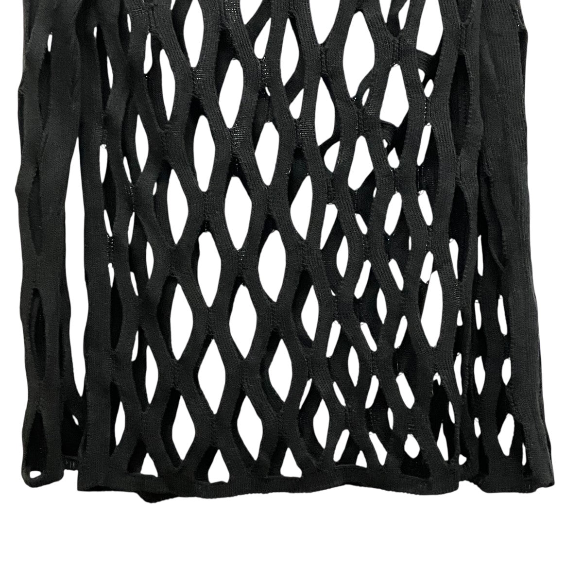 BLACK Comme des Garcons 23AWOpen-Knit Sweaterメッシュニット1M-N005 古着・中古-4枚目のアイテム画像