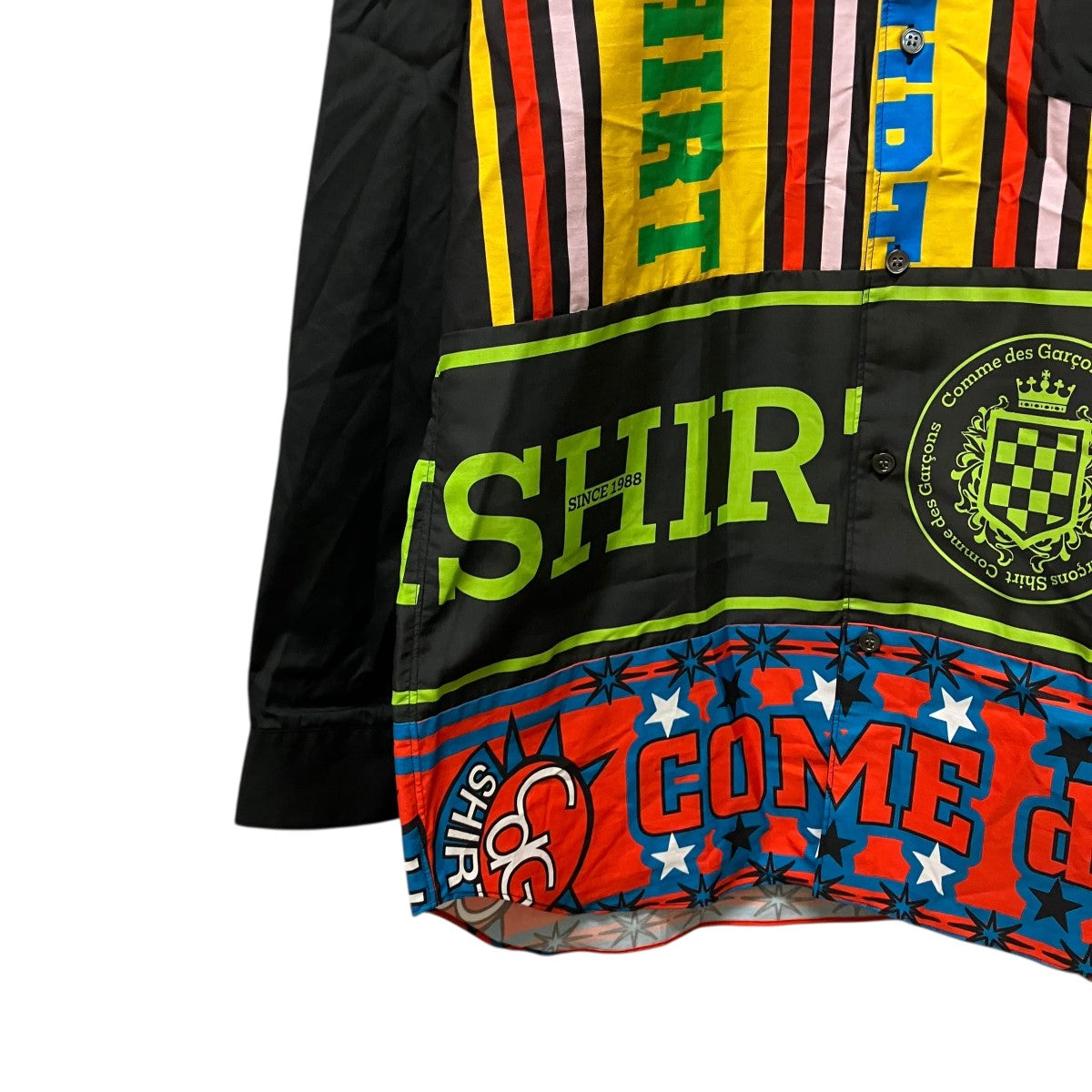 COMME des GARCONS SHIRT 25AWFootbal Scarf Shirtロゴプリント総柄シャツFP-B009 古着・中古-5枚目のアイテム画像