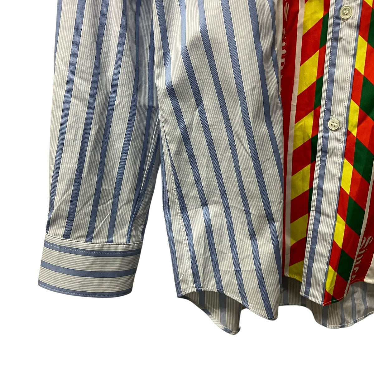 COMME des GARCONS SHIRT 25AWGestreiftes Hemd mit PrintストライプロゴプリントシャツFP-B008 古着・中古-5枚目のアイテム画像