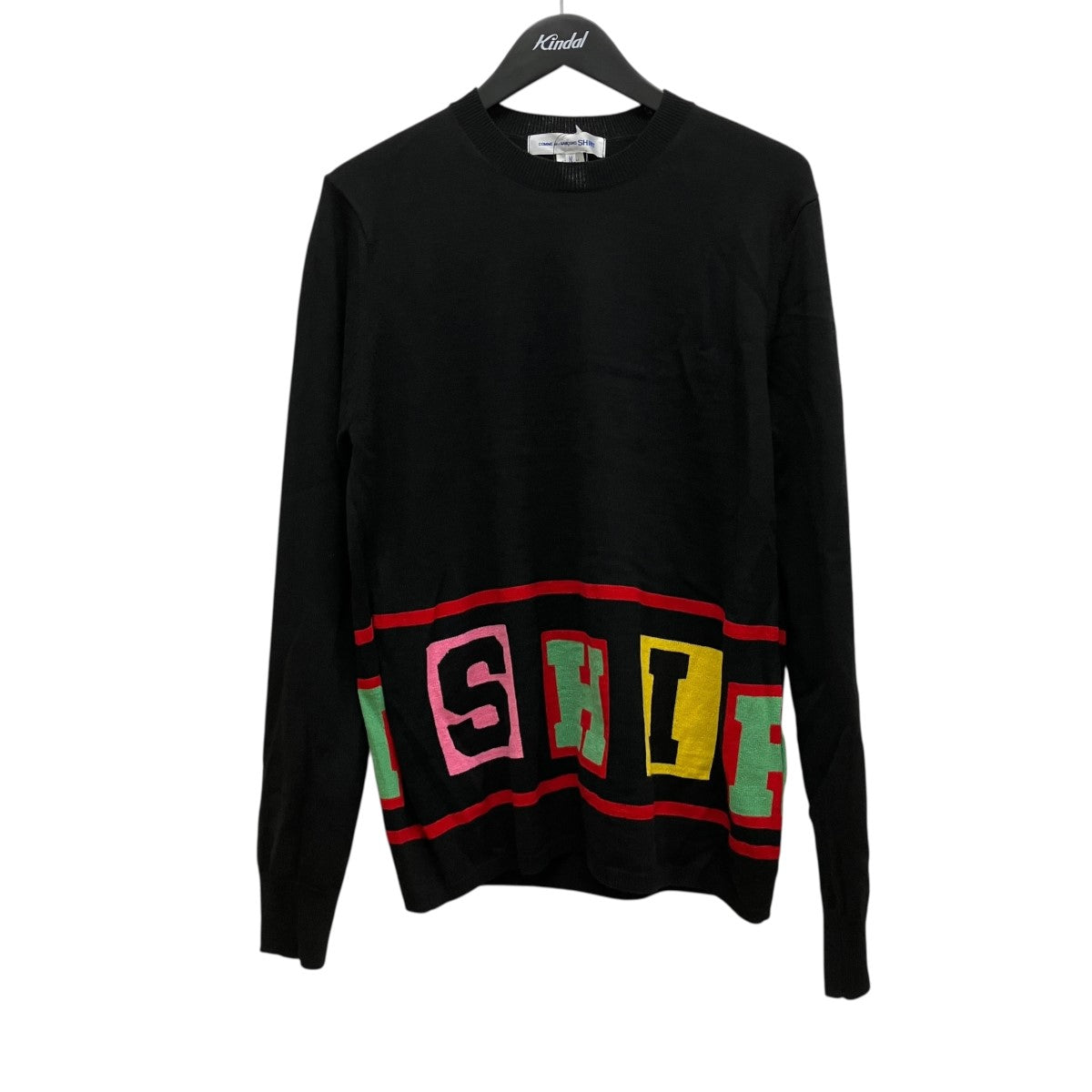 25AWIntarsia sweaterロゴプリントニットFP-N001