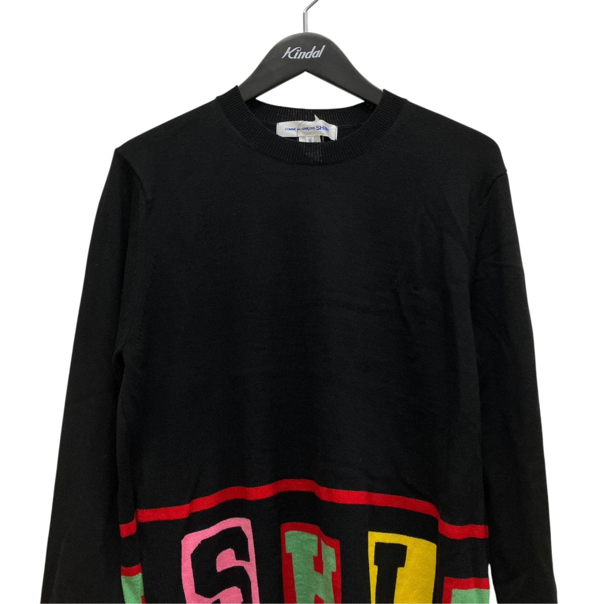 25AWIntarsia sweaterロゴプリントニットFP-N001