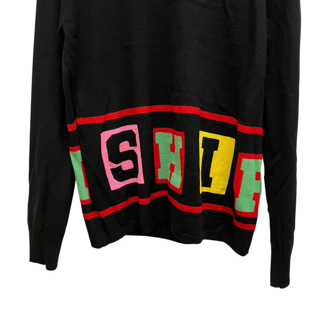 25AWIntarsia sweaterロゴプリントニットFP-N001