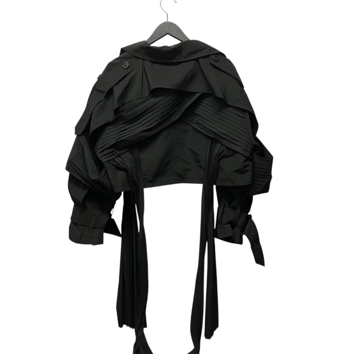 SEIVSON X Short Trench CoatプリーツトレンチコートSNA25-C04 古着・中古-2枚目のアイテム画像