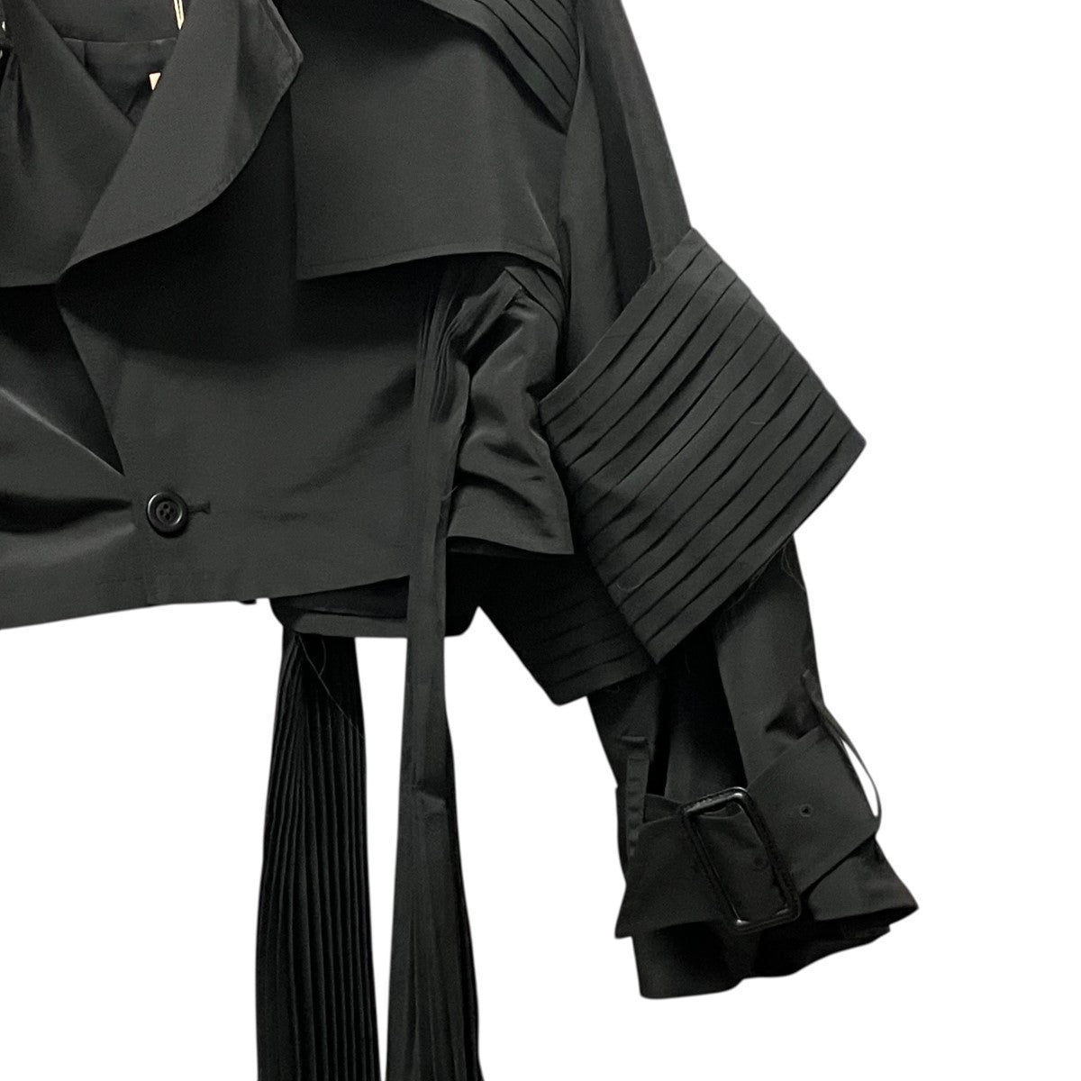 SEIVSON X Short Trench CoatプリーツトレンチコートSNA25-C04 古着・中古-5枚目のアイテム画像