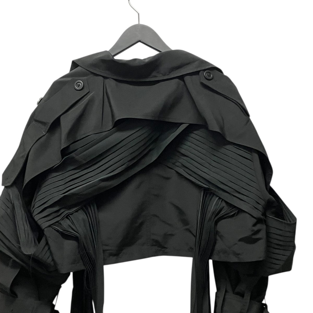 SEIVSON X Short Trench CoatプリーツトレンチコートSNA25-C04 古着・中古-6枚目のアイテム画像