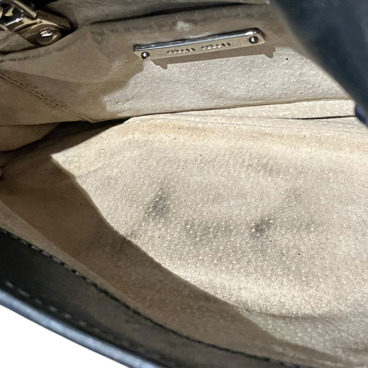 MIU MIU スタッズチェーンショルダーバッグ 古着・中古-7枚目のアイテム画像