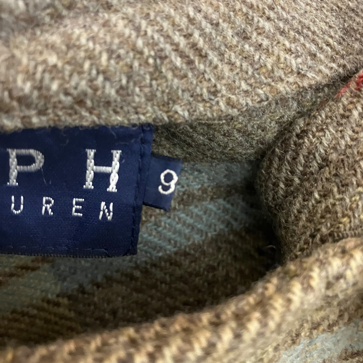 RALPH LAUREN ウールチェックラップスカートC-TK-6427 古着・中古-5枚目のアイテム画像