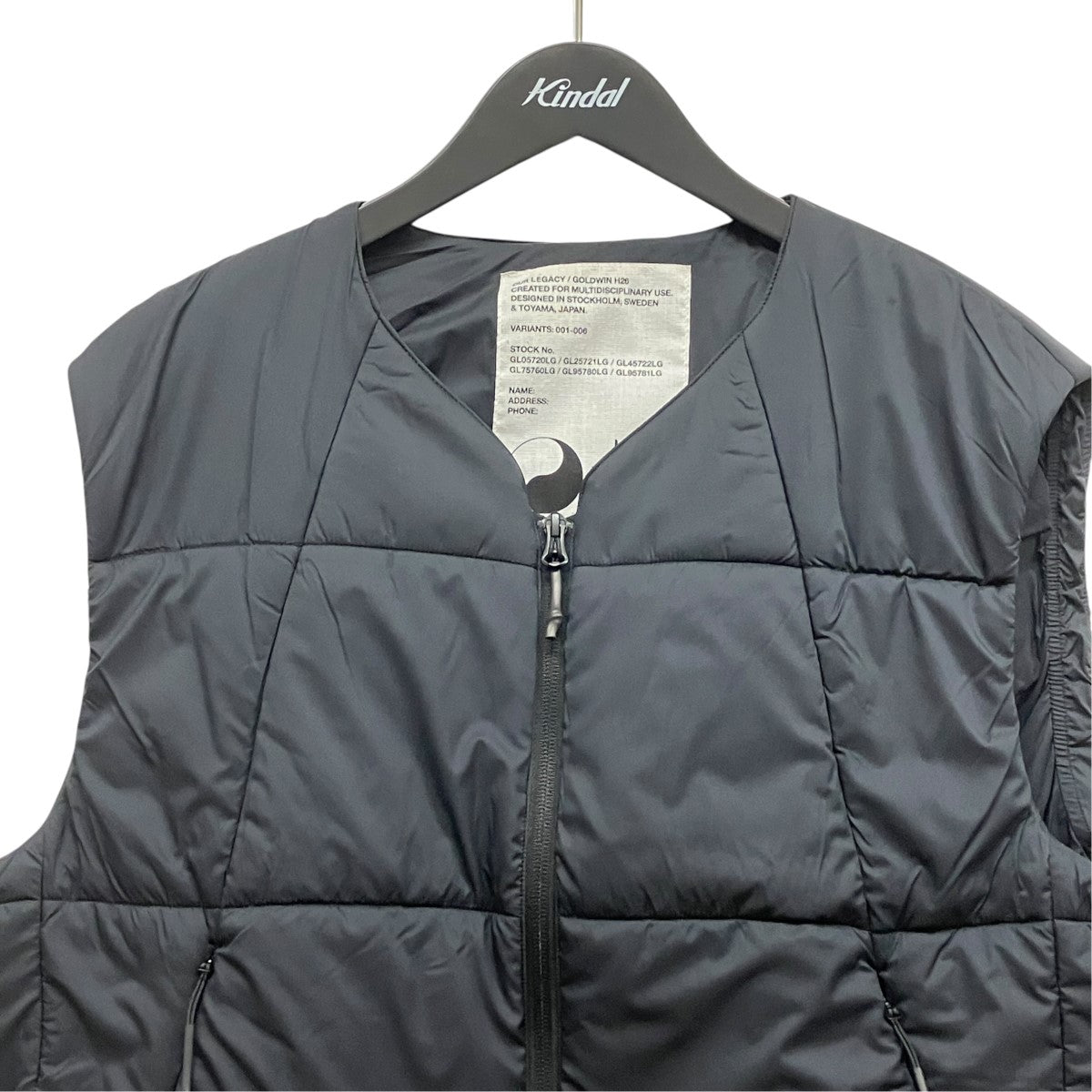 OUR LEGACY×GOLDWIN Insulated VestダウンベストGL25721LG 古着・中古-4枚目のアイテム画像