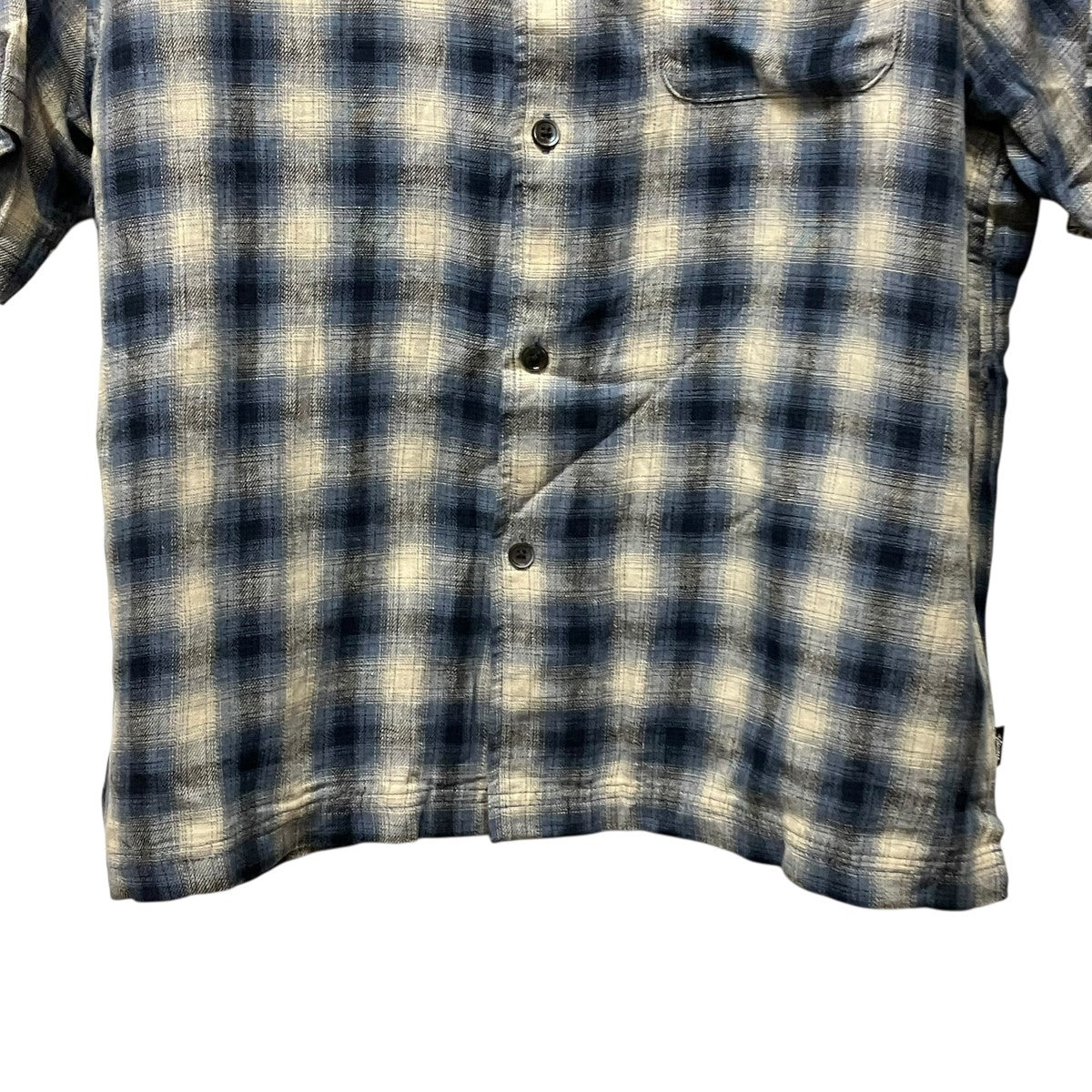 stussy 26SSLIAM SS PLAID SHIRTチェック柄ハーフスリーブシャツ1110385 古着・中古-4枚目のアイテム画像