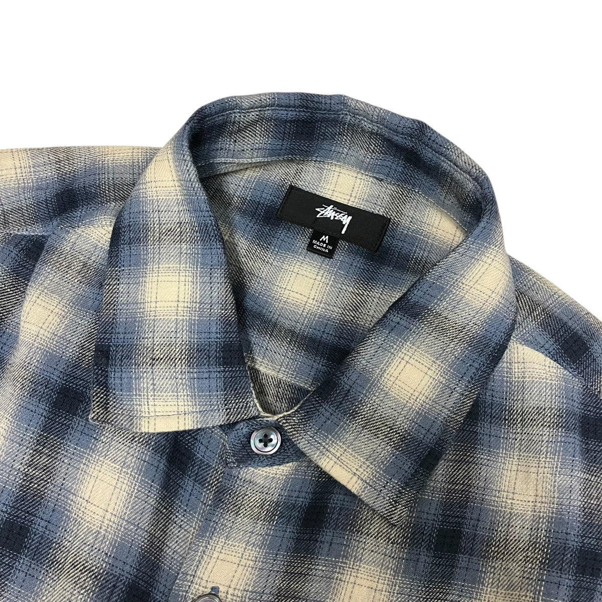 stussy 26SSLIAM SS PLAID SHIRTチェック柄ハーフスリーブシャツ1110385 古着・中古-5枚目のアイテム画像