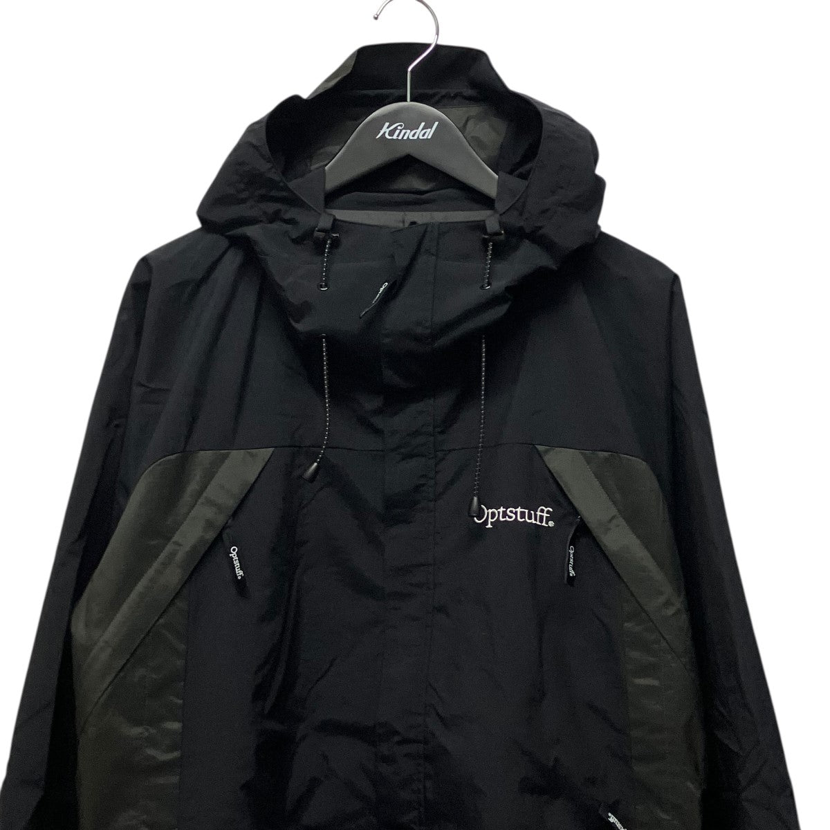 Optstuff SHELL PARKAジップアップフーデットナイロンジャケットOPT40005 古着・中古-4枚目のアイテム画像