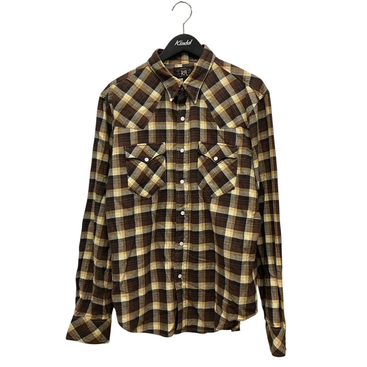 RRL スリム フィット チェック ツイル ウエスタン シャツウエスタンチェックシャツ782P0533001 古着・中古-1枚目のアイテム画像