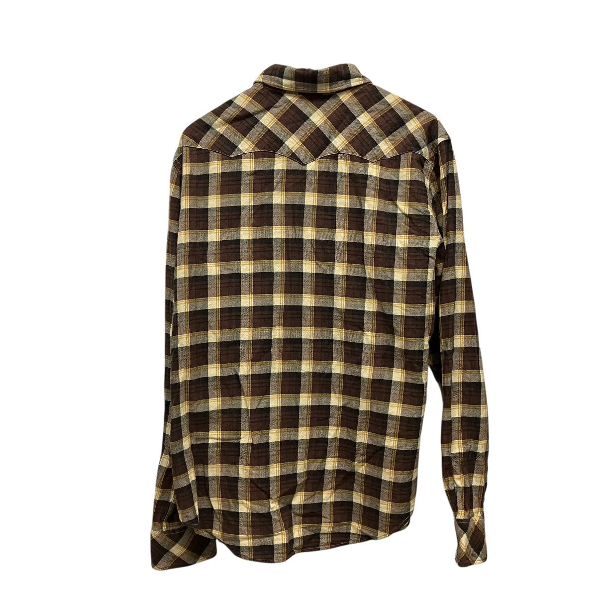 RRL スリム フィット チェック ツイル ウエスタン シャツウエスタンチェックシャツ782P0533001 古着・中古-2枚目のアイテム画像