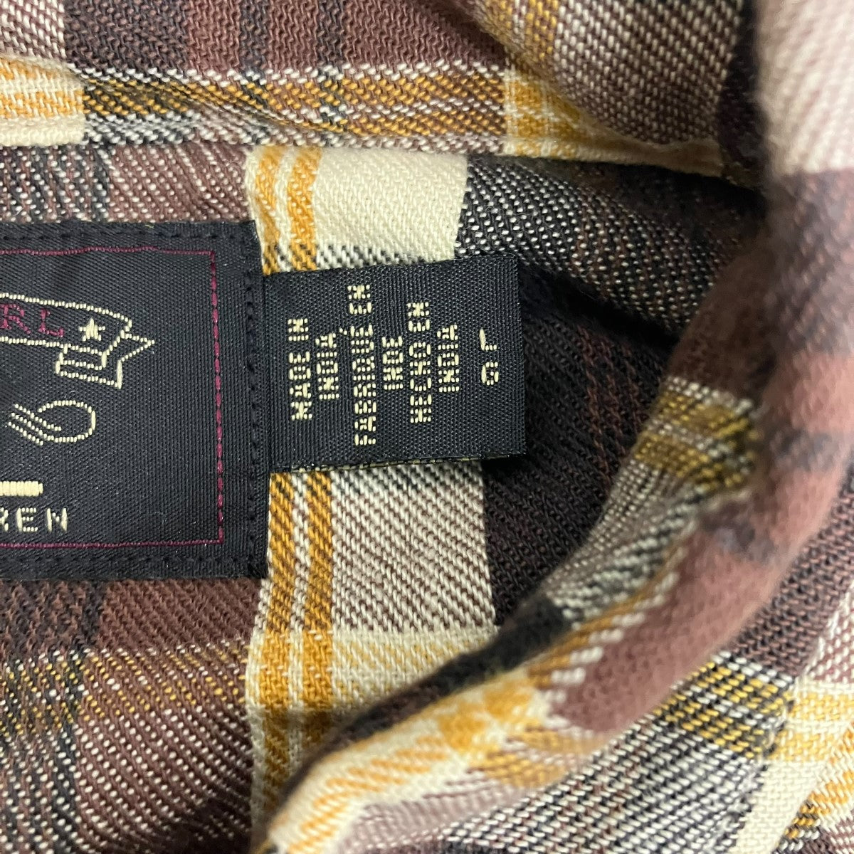 RRL スリム フィット チェック ツイル ウエスタン シャツウエスタンチェックシャツ782P0533001 古着・中古-7枚目のアイテム画像