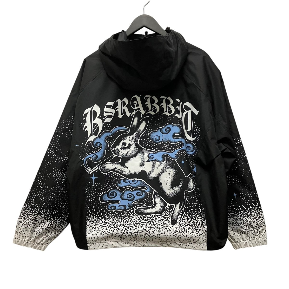 BSRABBIT 26AWBp Smoking Rabbit Hydro Hooded Jacket総柄フーデットジップアップジャケット 古着・中古-1枚目のアイテム画像