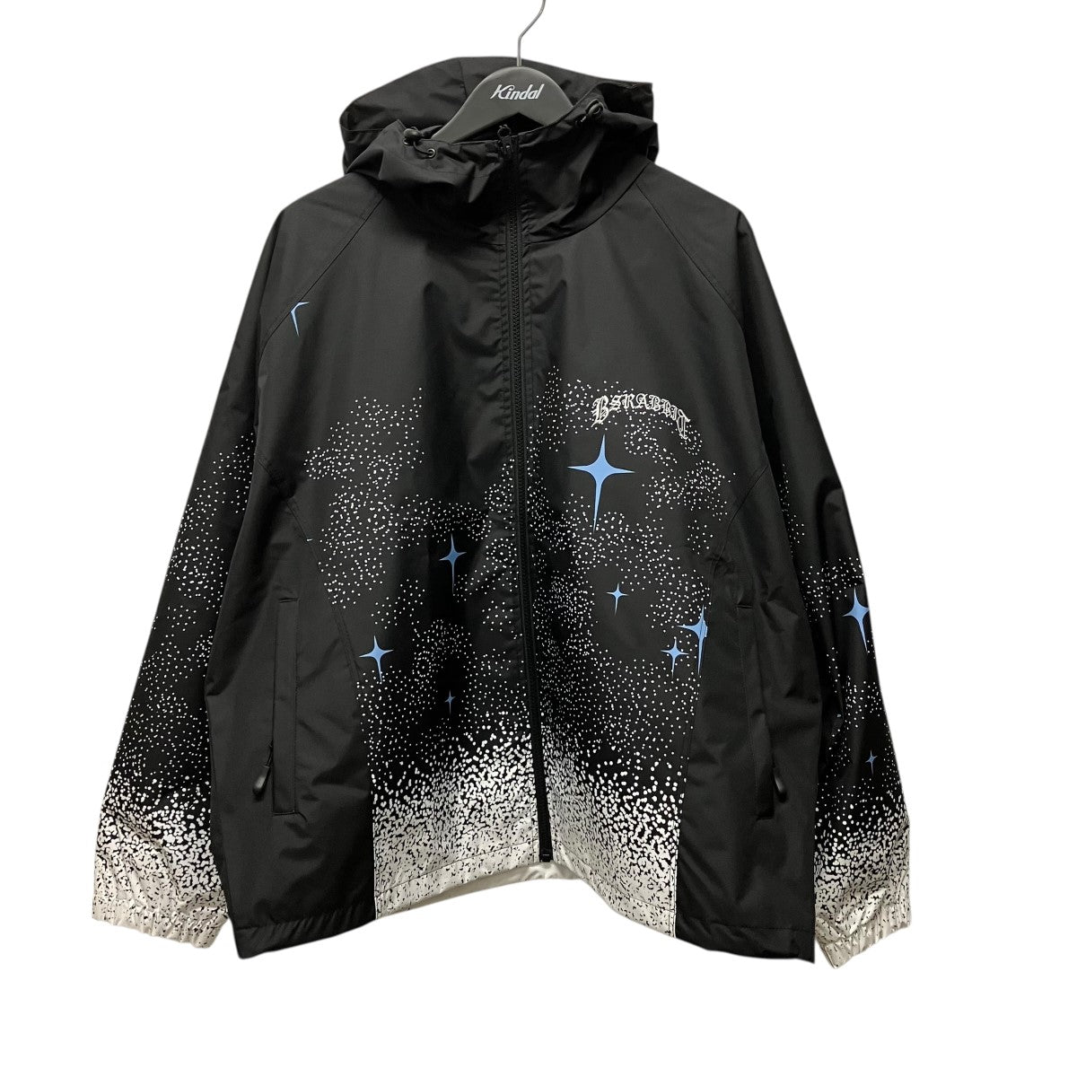 BSRABBIT 26AWBp Smoking Rabbit Hydro Hooded Jacket総柄フーデットジップアップジャケット 古着・中古-2枚目のアイテム画像