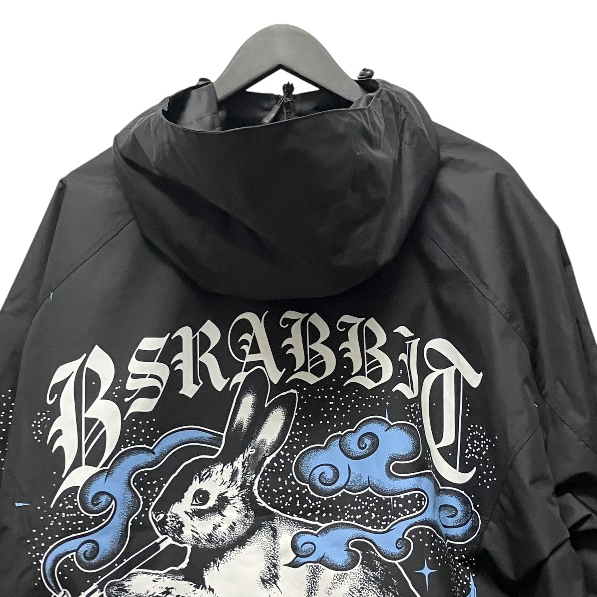 BSRABBIT 26AWBp Smoking Rabbit Hydro Hooded Jacket総柄フーデットジップアップジャケット 古着・中古-4枚目のアイテム画像