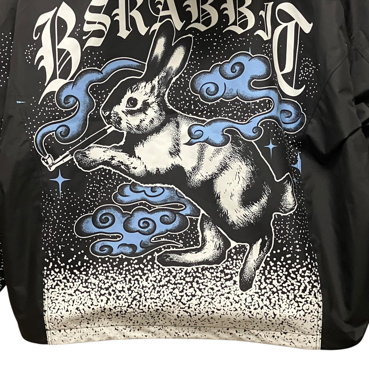 BSRABBIT 26AWBp Smoking Rabbit Hydro Hooded Jacket総柄フーデットジップアップジャケット 古着・中古-5枚目のアイテム画像