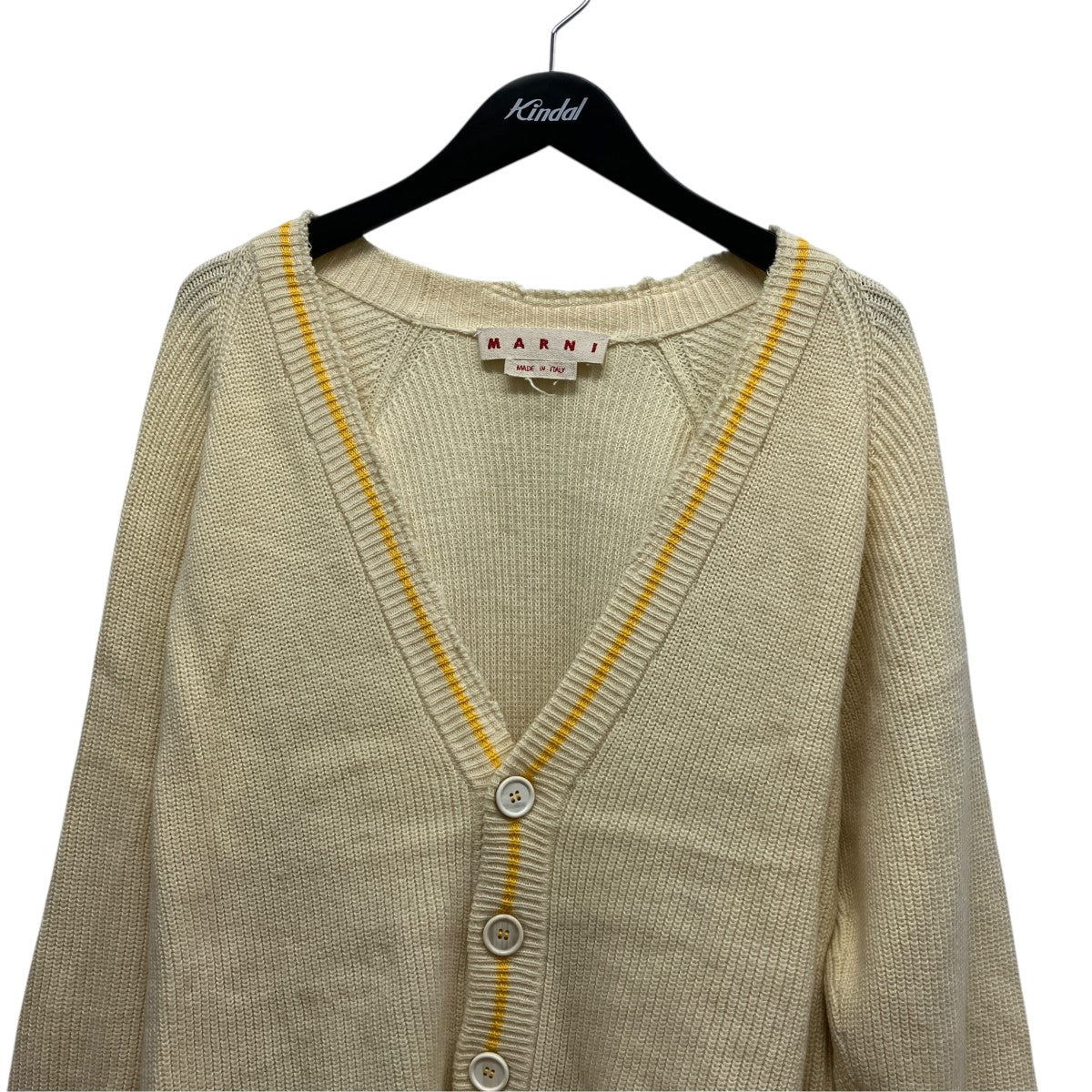 MARNI ダメージ加工VネックカーディガンCDMD0256Q0 古着・中古-3枚目のアイテム画像