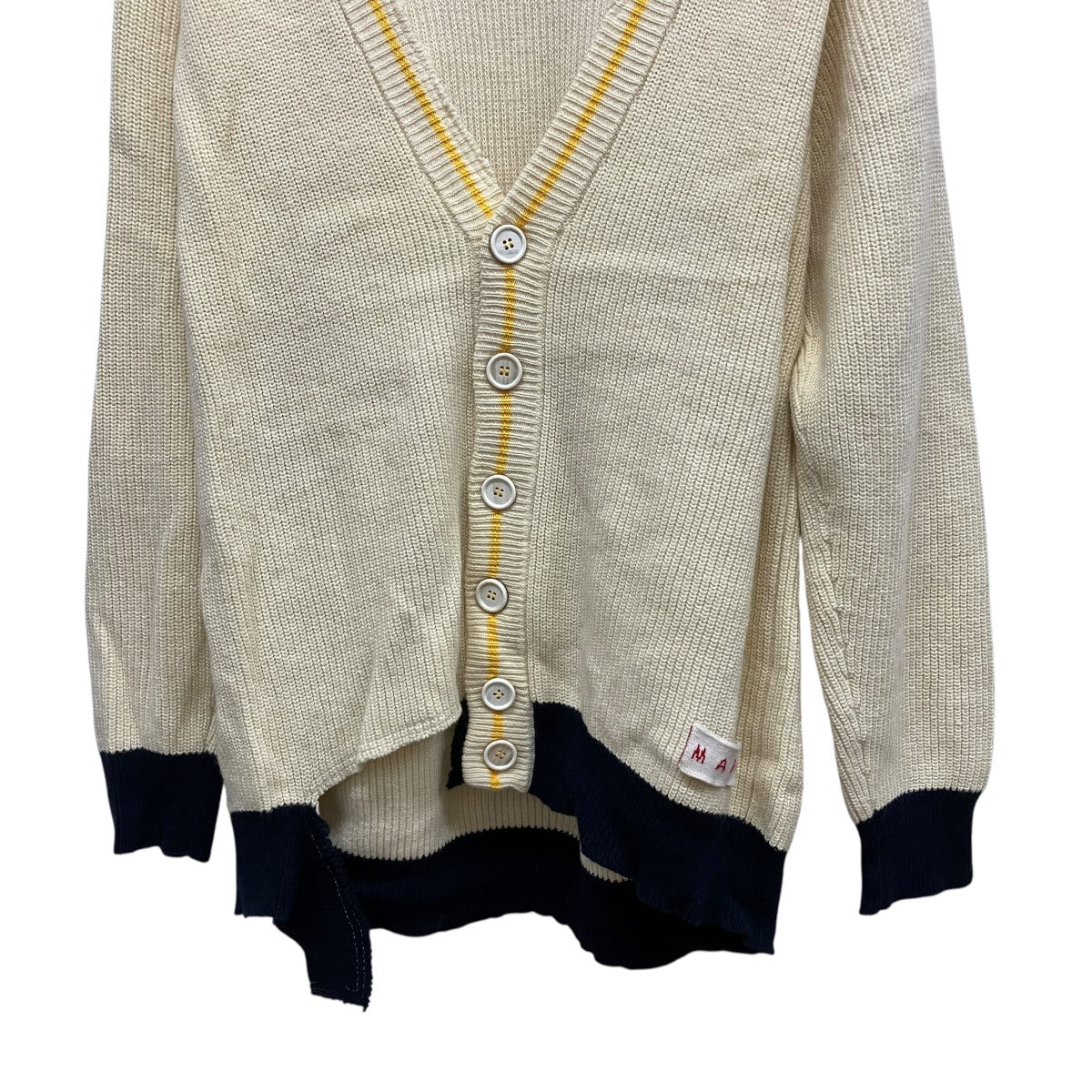 MARNI ダメージ加工VネックカーディガンCDMD0256Q0 古着・中古-4枚目のアイテム画像