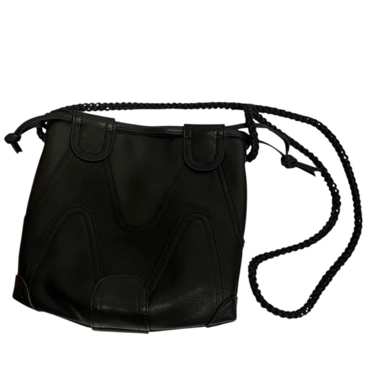 IM MEN ISSEY MIYAKE ELEMENTS LEATHER BAGカウレザー巾着バッグLA61AG504 古着・中古-1枚目のアイテム画像