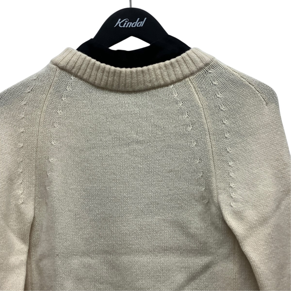 sacai 異素材ドッキングアシンメトリーニット21-05831 古着・中古-3枚目のアイテム画像