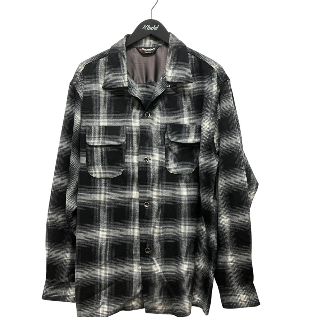 TOWN CRAFT オンブレチェックシャツ 古着・中古-1枚目のアイテム画像