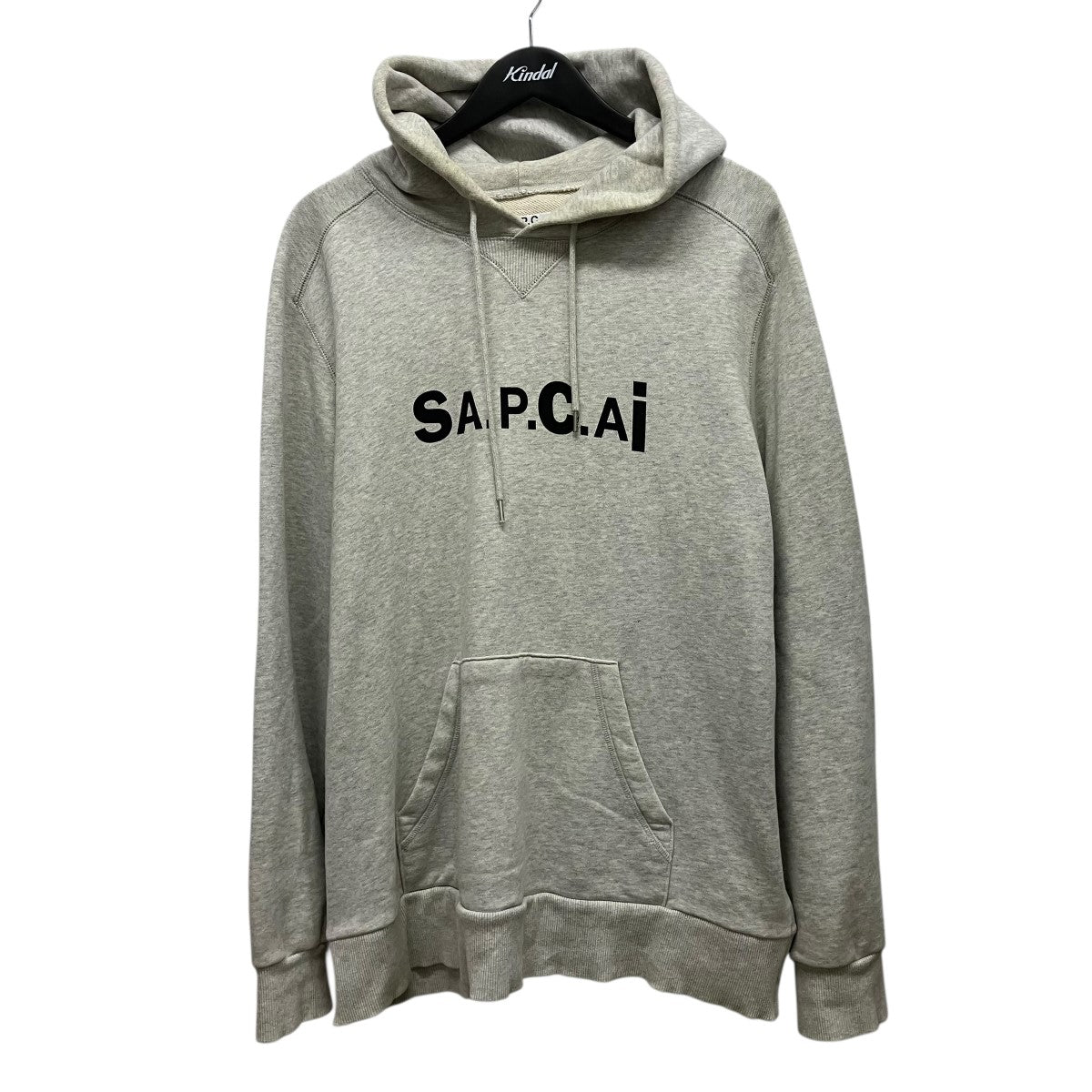 A．P．C．×sacai サイドジップロゴプルオーバーパーカー21E2-COEON-M27655 古着・中古-1枚目のアイテム画像