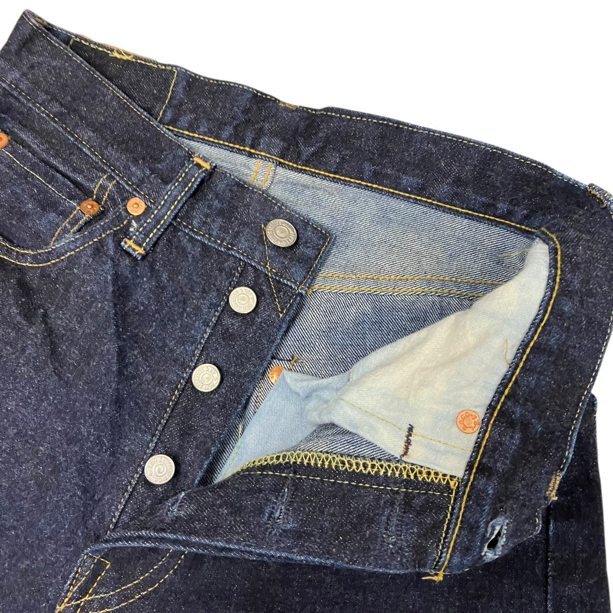 LEVI’S 97年 USA製 ボタン裏刻印555501XXデニムパンツ501XX 古着・中古-3枚目のアイテム画像