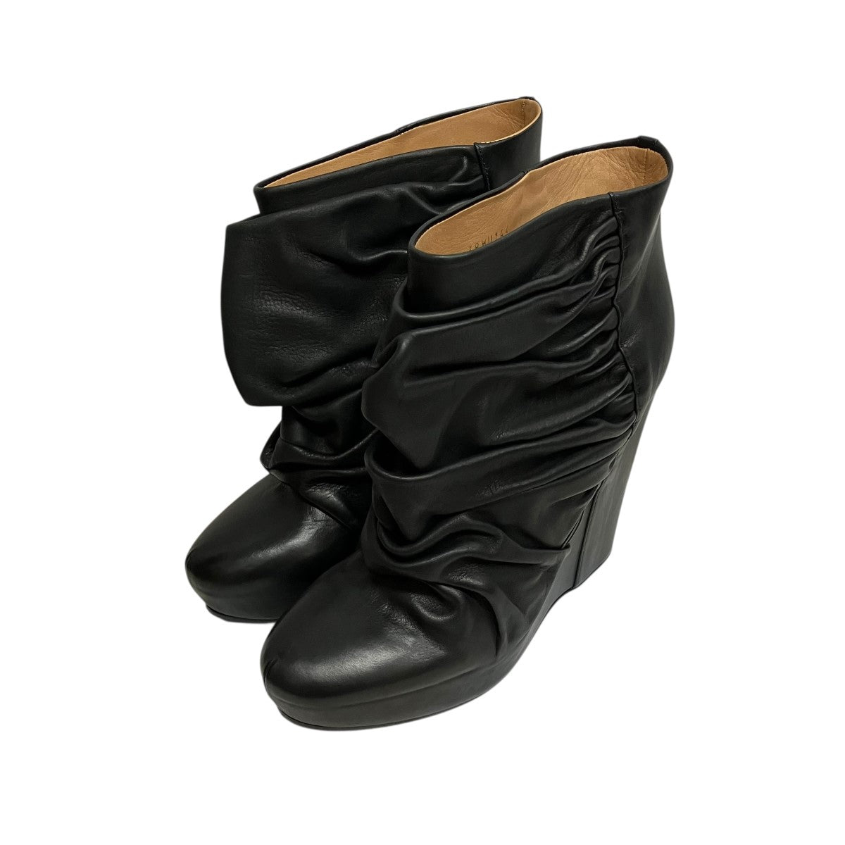 Maison Martin Margiela 22 レザーショートウエッジソールブーツS38WU0144 古着・中古-1枚目のアイテム画像